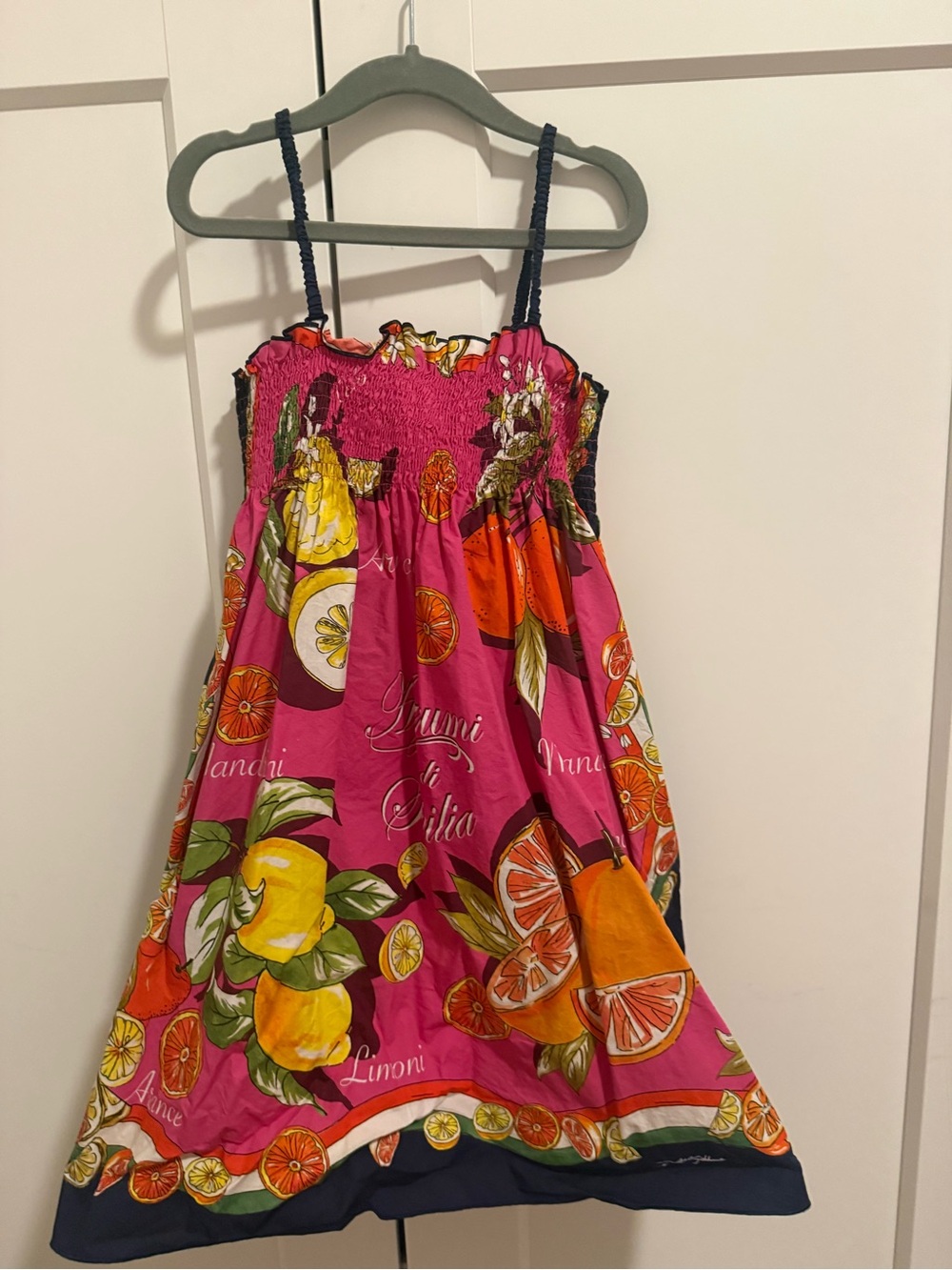 Dolce & Gabbana Kids Agrumi di Sicilia Citrus Print Dress | Size 8